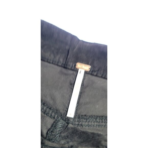 Free People Velvet Flare Pants Size 6 Brown/Chocolate Boho 70s Vintage - Picture 9 of 12